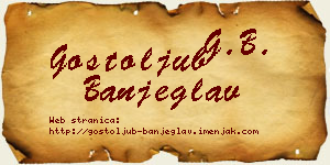 Gostoljub Banjeglav vizit kartica